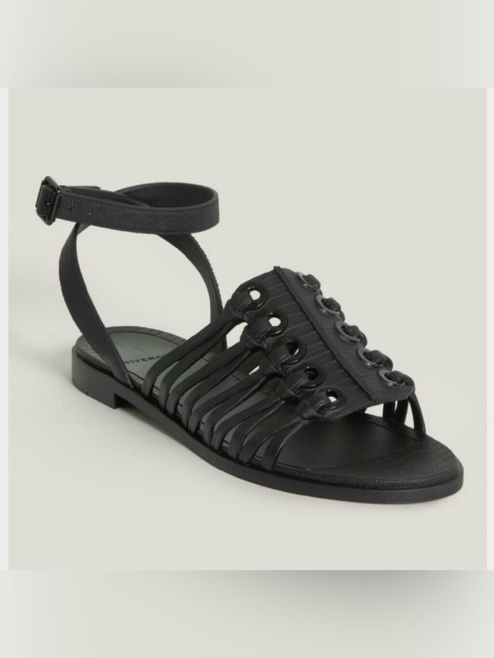 GIVENCHY Rubber Cage Gladiator Sandals
10 US / 41 EU